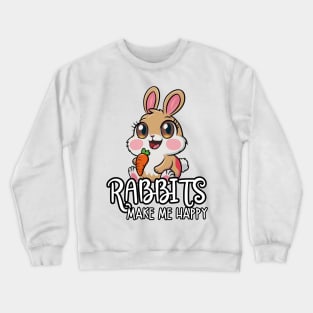 Happy Rabbit Crewneck Sweatshirt